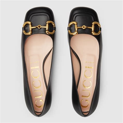 gucci ballet flats black|gucci ballet flat with horsebit.